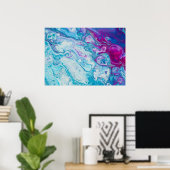 Lila Marmorposter Poster (Heimbüro)