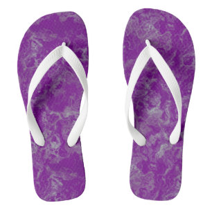 lila Marmorschlauch Abstrakt Badesandalen