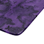 Lila Marmorstein Natur Schneidebrett (Ecke)