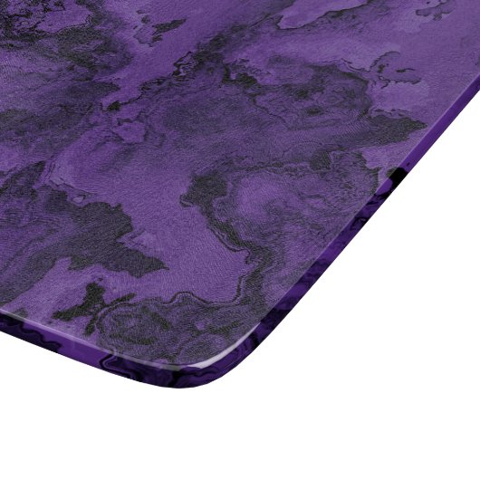 Lila Marmorstein Natur Schneidebrett (Ecke)