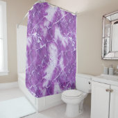 Lila Marmortextureffekt Duschvorhang (Beispiel)
