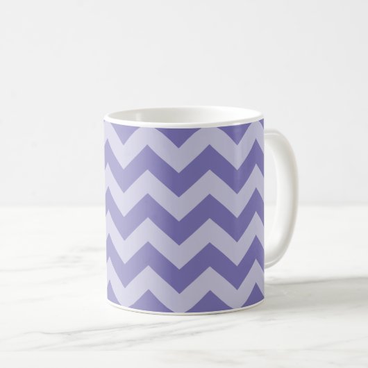 Lila marokkanische Moods Chevrons Kaffee Tasse (VorderseiteRechts)