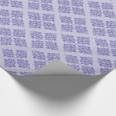 Lila marokkanischer Damast Geschenkpapier (Ecke)