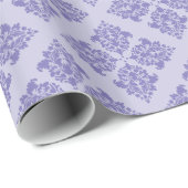Lila marokkanischer Damast Geschenkpapier (Rolleneckpunkt)