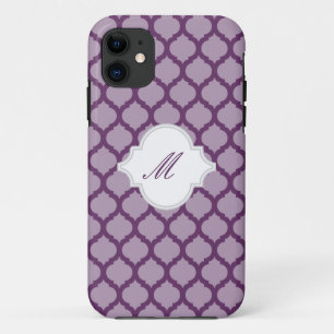 Lila marokkanisches Muster mit Monogram iPhone 5 H Case-Mate iPhone Hülle