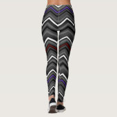 Lila/Maroon Zig Zag...Arachnoiditis Leggings (Rückseite)