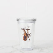 Lila Martin Audubon Bird Family und Gourd Zuhause Acryltrinkbecher (Vorderseite)