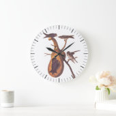 Lila Martin Audubon Birds mit Gourd Zuhause Große Wanduhr (Zuhause)