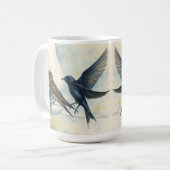 Lila Martin Landlord Nature Swallow Bird Gourds Kaffeetasse (Vorderseite Links)