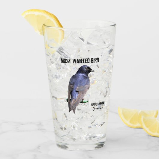 Lila Martin Most Gewollt Bird Glas (Vorderseite Ice)