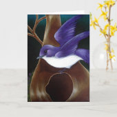 LILA MARTIN-VOGEL FERTIGEN Karte besonders an (Gelbe Blume)