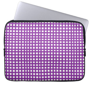 lila Maschenquadrat Laptopschutzhülle