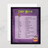 Lila Mash Halloween Candy Match (Vorne/Hinten)