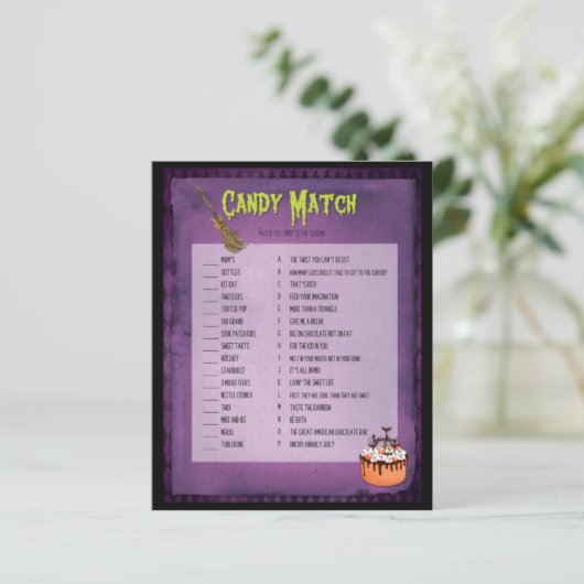 Lila Mash Halloween Candy Match (Stehend Vorderseite)