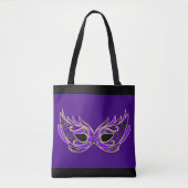Lila Maskenball-Maske Tasche (Vorderseite)