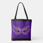 Lila Maskenball-Maske Tasche (Rückseite)