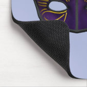 Lila Maskenball-Masken-Karnevalparty-Kunst Mousepad (Ecke)