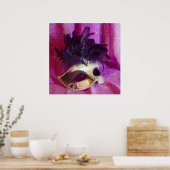 Lila Maskenmaske Poster (Küche)