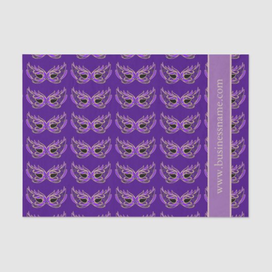 Lila Maskerade-Masken Seidenpapier (Vorderseite)