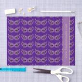 Lila Maskerade-Masken Seidenpapier (Handwerk)