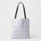 Lila Mason Gläser rosa Blumen Tasche (Vorderseite)