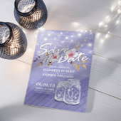 Lila Mason Jars Wedding speichern das Datum Save The Date