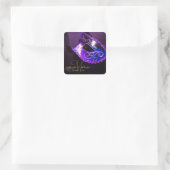 Lila Masquerade Sticker für Monogramm (Tasche)