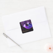 Lila Masquerade Sticker für Monogramm (Umschlag)