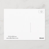 Lila Master-Blume Postkarte (Rückseite)