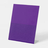 Lila Matte & Glitzer Pedestal-Zeichen - Anpassen