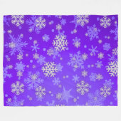 Lila Mattierte Eleganz Fleecedecke (Vorderseite (Horizontal))