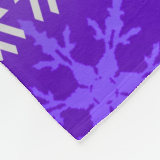 Lila Mattierte Eleganz Fleecedecke (Ecke)