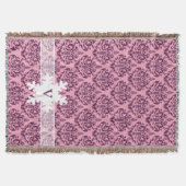 Lila Mattierte Orchidee Damaskus mit Schneeflocke Decke (Vorderseite)