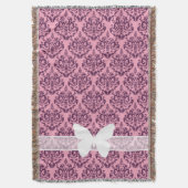 Lila Mattierte Orchideenmatte Decke (Vorderseite Vertikal)