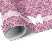 Lila Mattierte Orchideenmatte Geschenkpapier (Rolleneckpunkt)