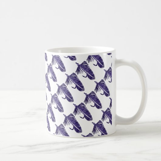 "Lila Matuka" geteerte Trout Fly Tasse (Rechts)