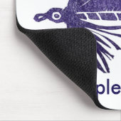 "Lila Matuka" - Klassische Trout Fly Mousepad (Ecke)