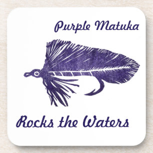 "Lila Matuka" Streamer Fly Untersetzer