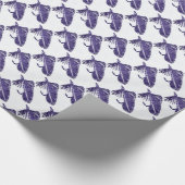 "Lila Matuka Streamer" Geschenkpapier (Ecke)