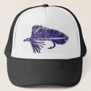 Lila Matuka Streamer Hat Truckerkappe