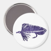 "Lila Matuka Streamer" Klassisches Forelle Fly Mag Magnet (Vorderseite/Rückseite)
