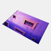 Lila Mauer Fußmatte (Schrägansicht)