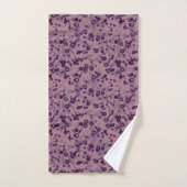 lila mauve geometrisch badhandtuch set (Handtuch)