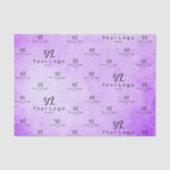 Lila Mauve-Logo-Business-Paket Ti Seidenpapier (Vorderseite)