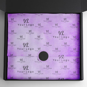 Lila Mauve-Logo-Business-Paket Ti Seidenpapier