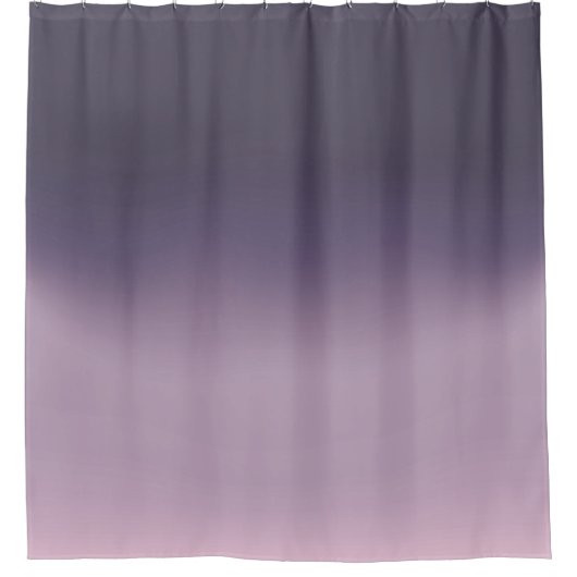 Lila Mauve Ombre Elegant Gradient Duschvorhang (Vorderseite)