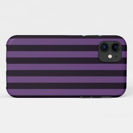 Lila Mauve-Streifen Case-Mate iPhone Hülle (Rückseite (Horizontal))