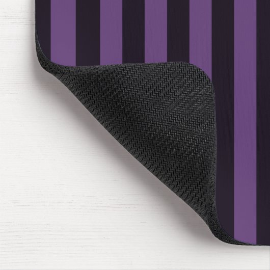 Lila Mauve Streifen Grafik Mousepad (Ecke)