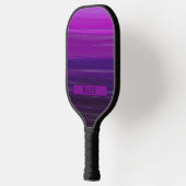 Lila Mauve Strive Add Name Monogram Team Pickleball Schläger (Links)