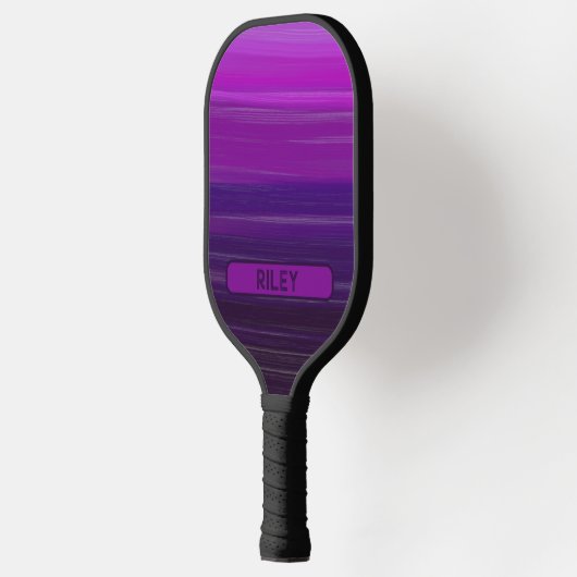 Lila Mauve Strive Add Name Monogram Team Pickleball Schläger (Links)